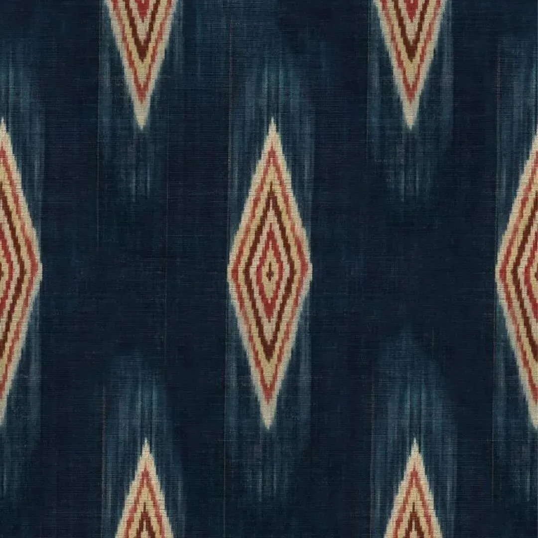 Diamond Pattern Wallpaper Roll - Indigo