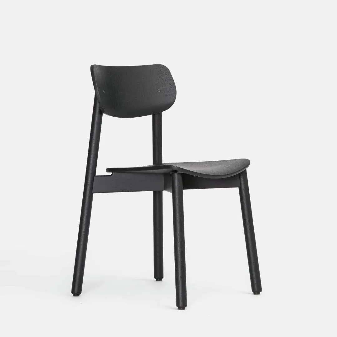 Dining Chair - Black, Ash Plywood