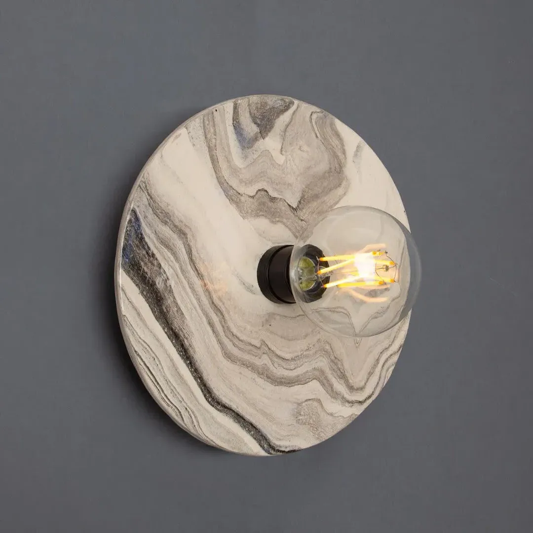 Disc Wall Light - Marbled, Ceramic image