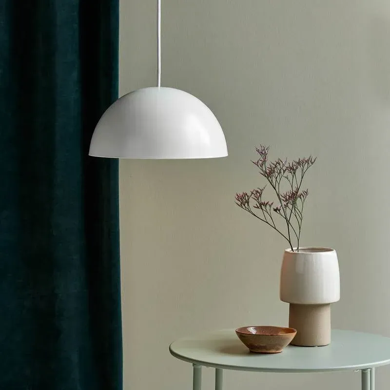 Dome Pendant Light - White