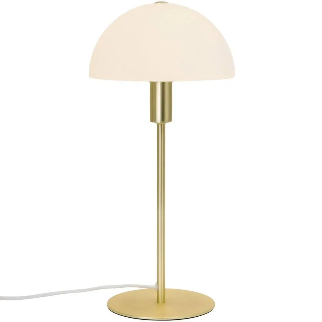 Dome Table Lamp - Brass, Opal Glass