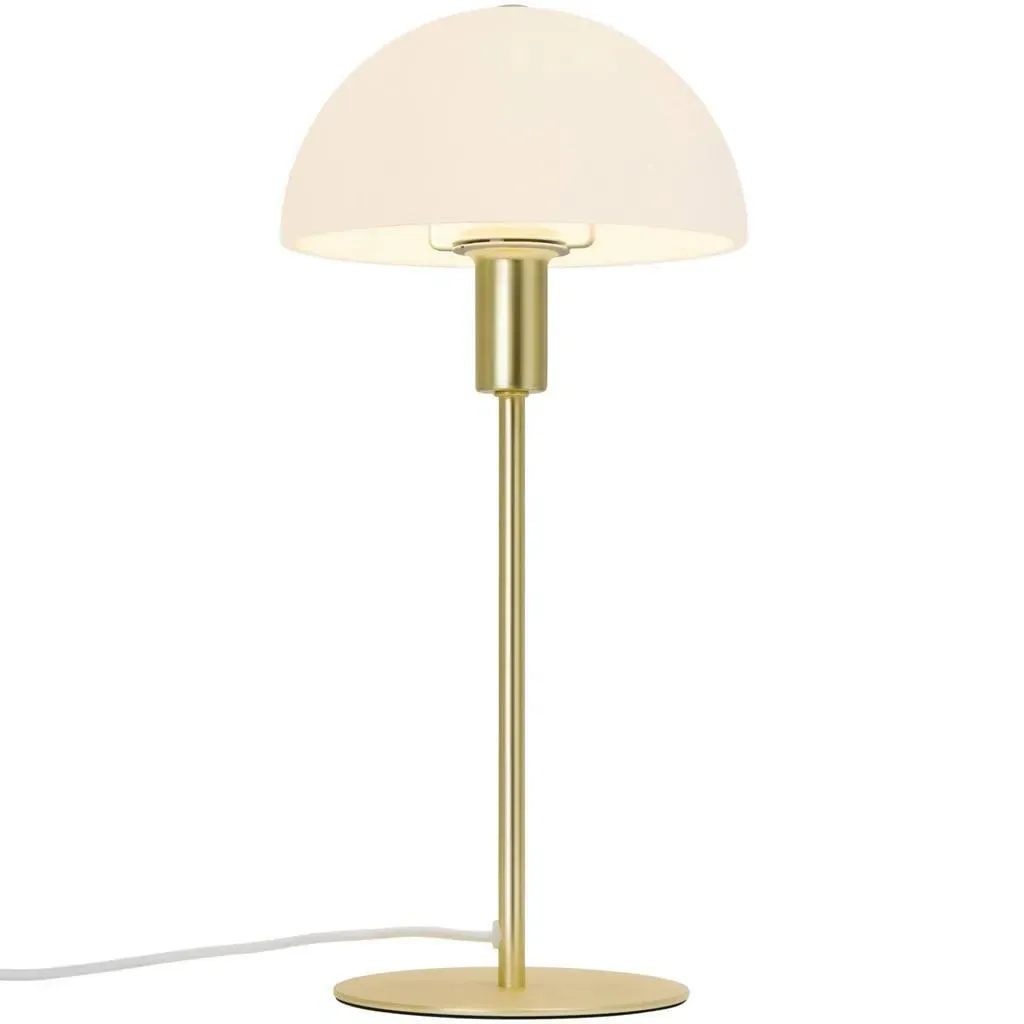 Dome Table Lamp - Brass, Opal Glass