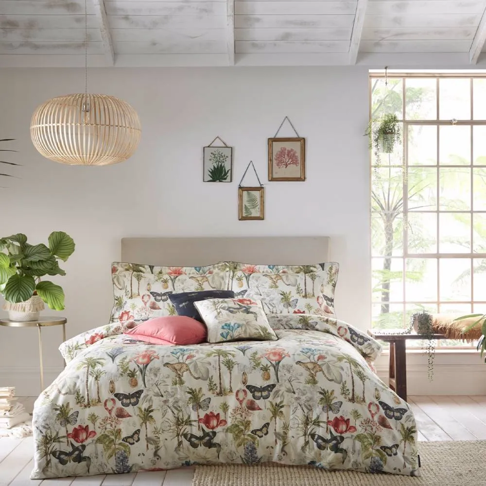Double Duvet Set Tropical Print - Cotton image