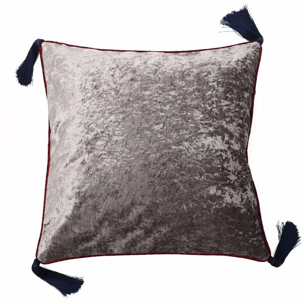 Double-Sided Cushion - Silver, Velvet