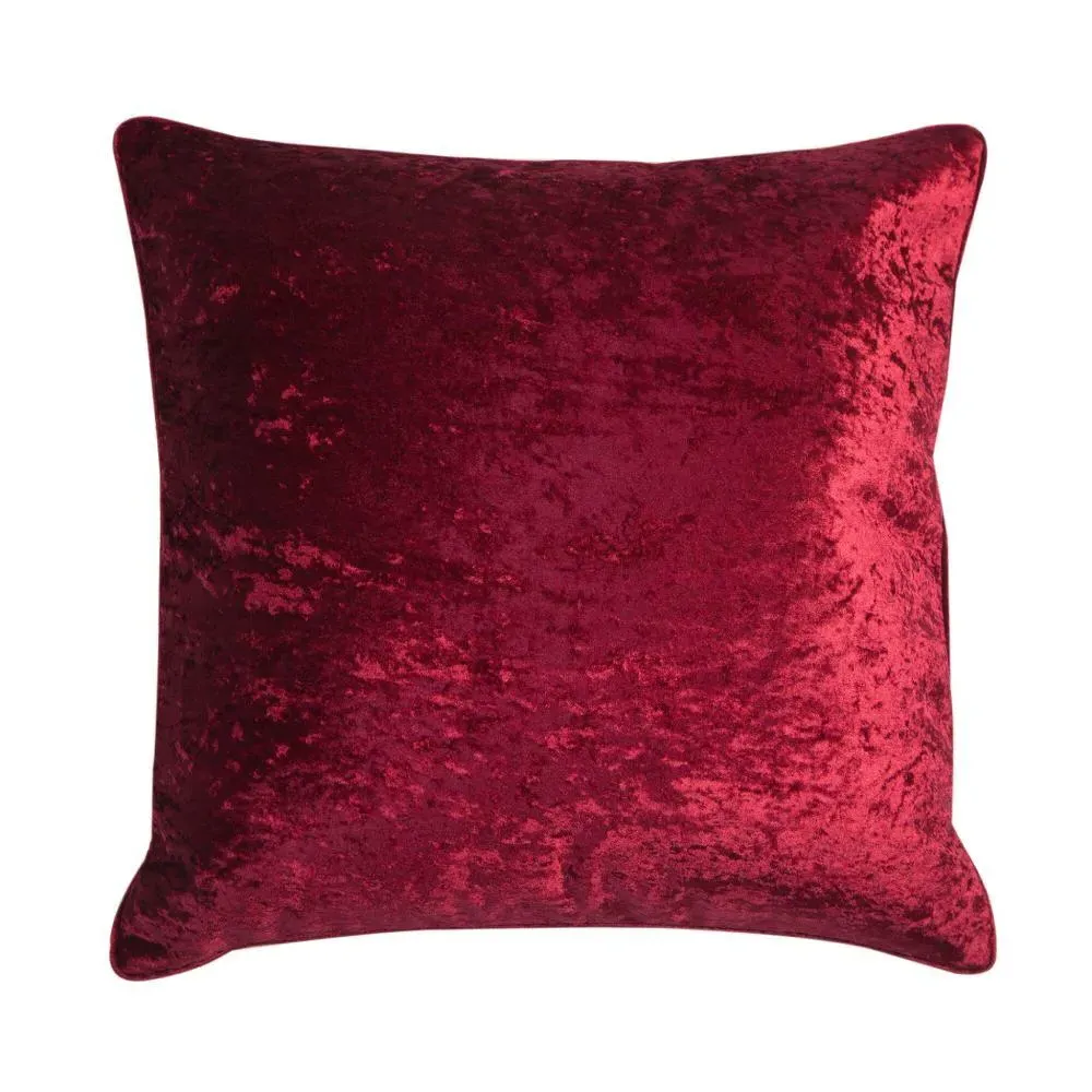 Double-Sided Cushion with Piping - Berry, Velvet image