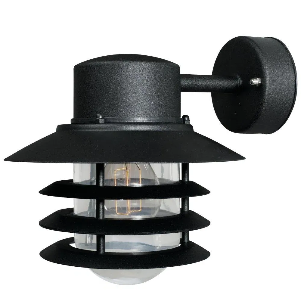 Down Outdoor Wall Lantern - Black