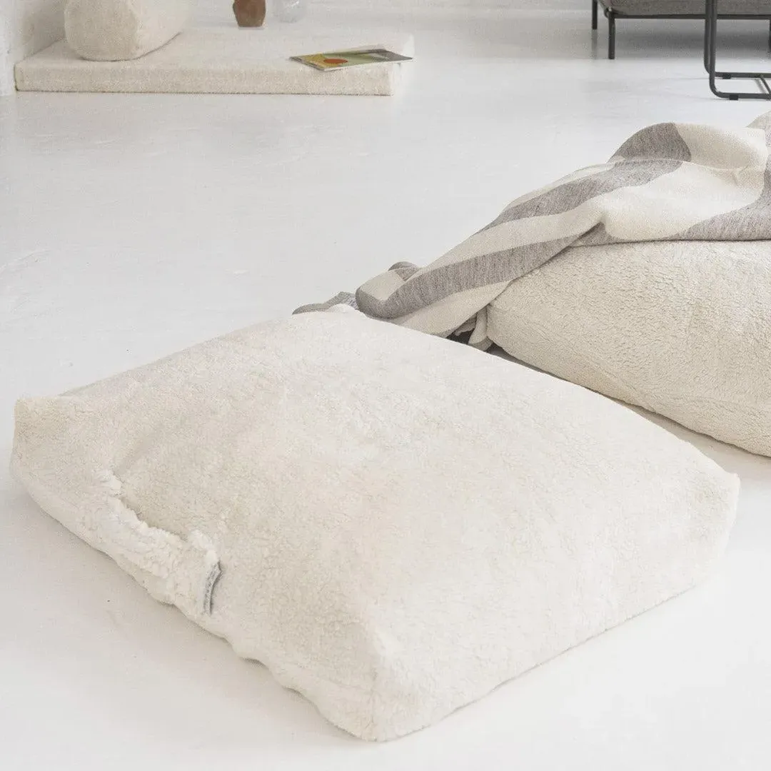 Floor Cushion with Handle - Teddy Fabric image