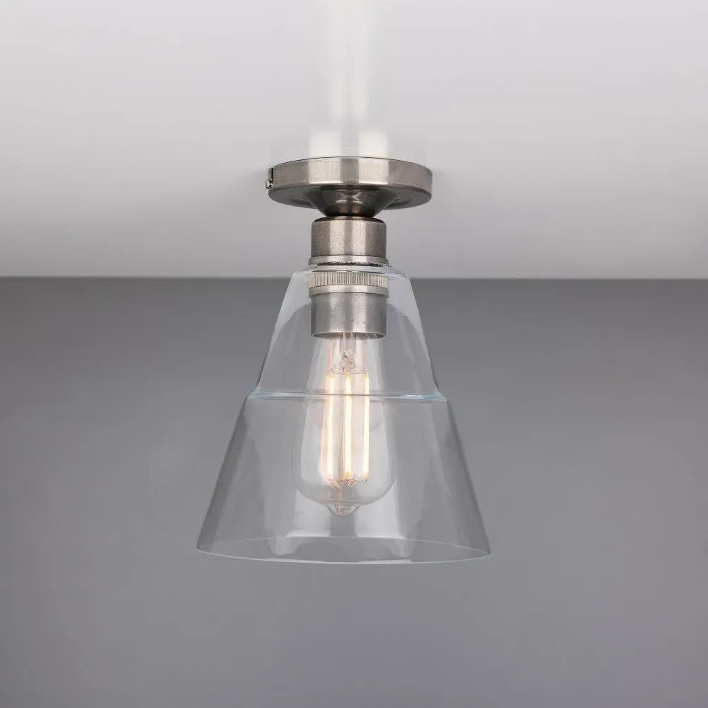 Flush Mount Ceiling Light - Antique Silver