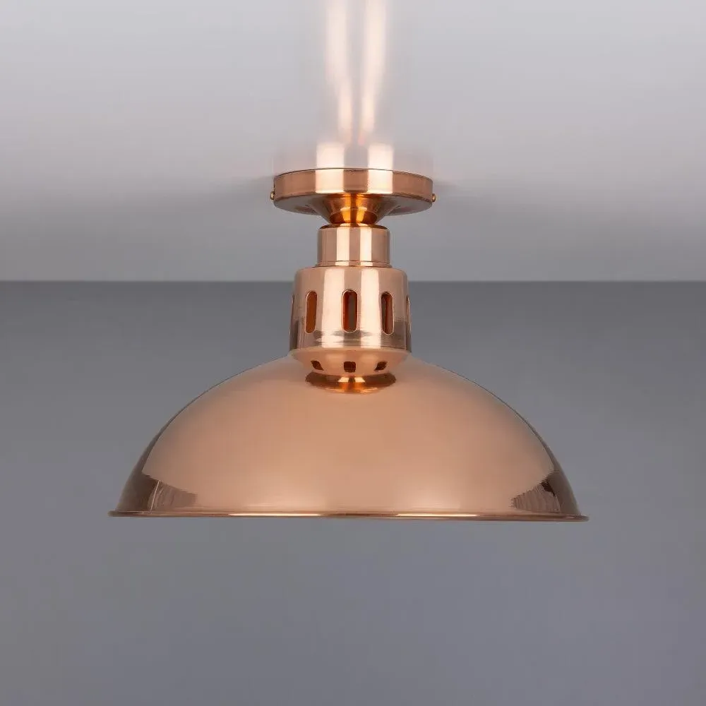 Flush Mount Ceiling Light - Copper, Metal image