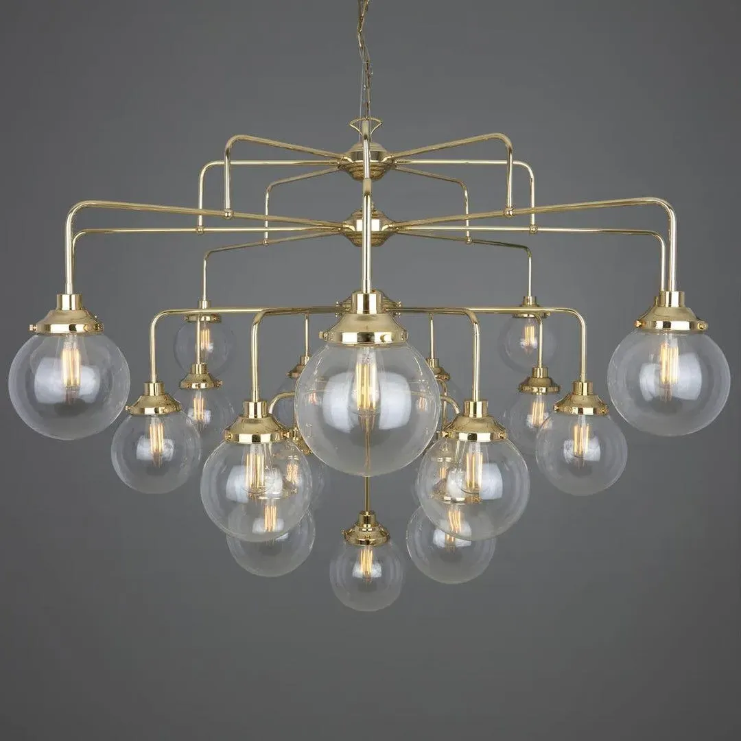 Four Tier Chandelier - Clear, Glass image