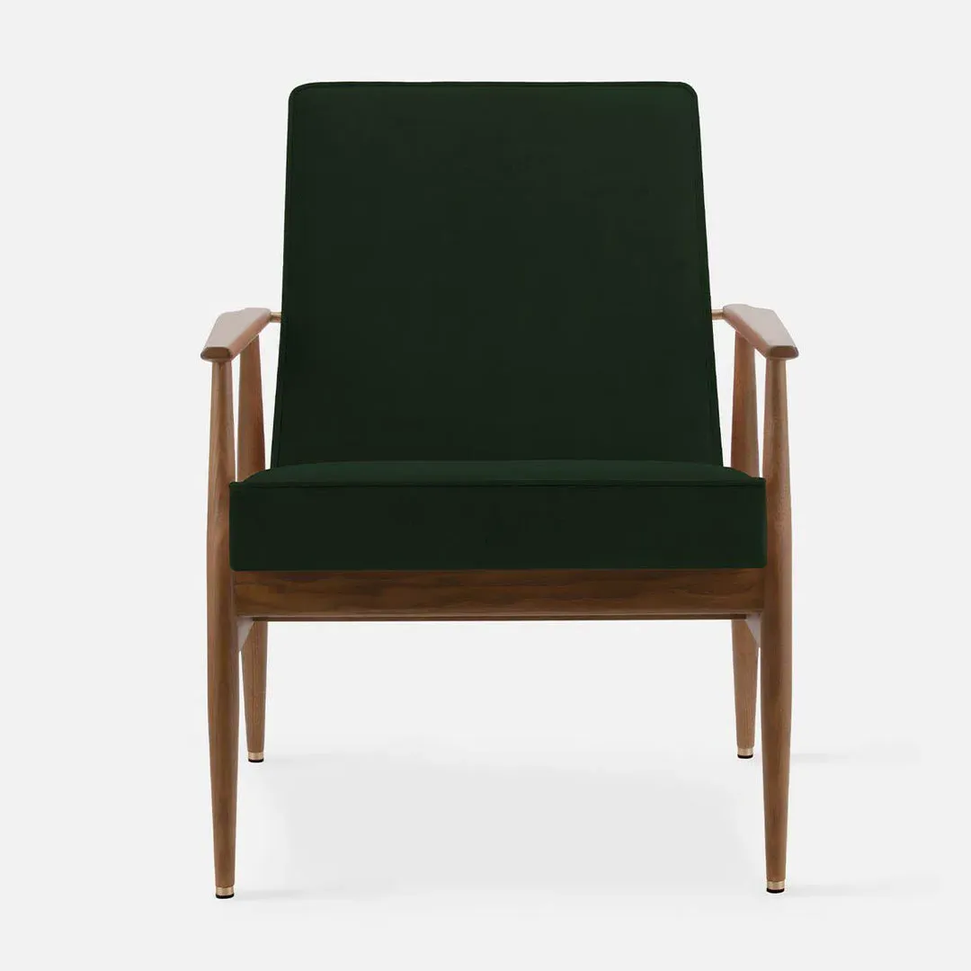 Fox Lounge Chair - Bottle Green, Velvet