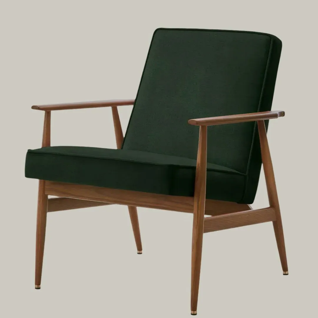 Fox Lounge Chair - Bottle Green, Velvet image