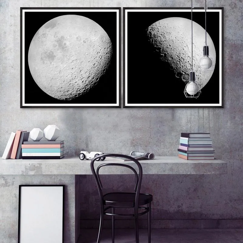 Framed Wall Art - Moon Design image
