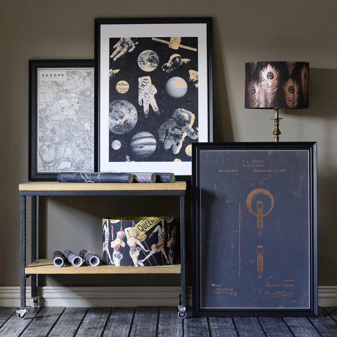 Framed Wall Art Print - Astronauts Design