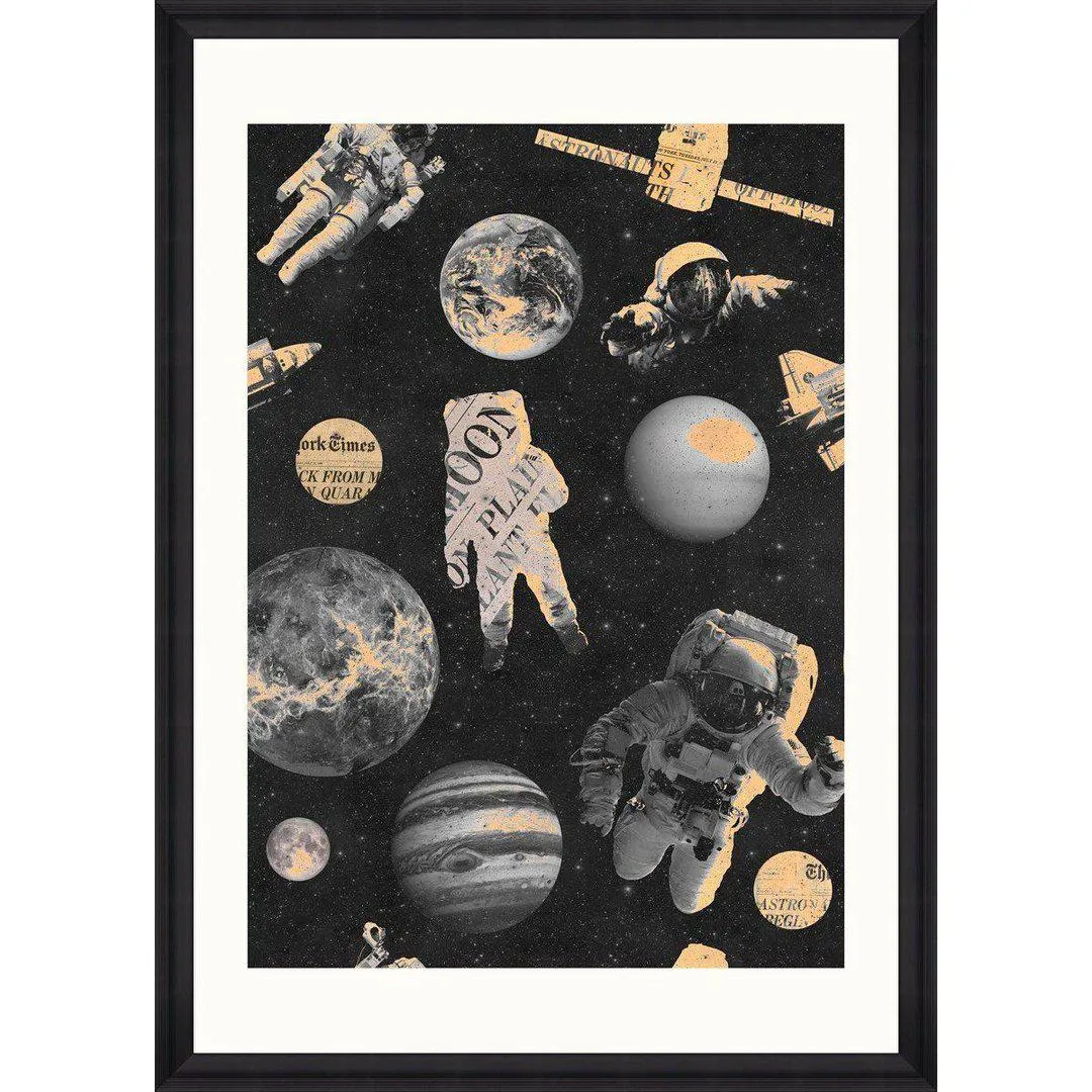 Framed Wall Art Print - Astronauts Design