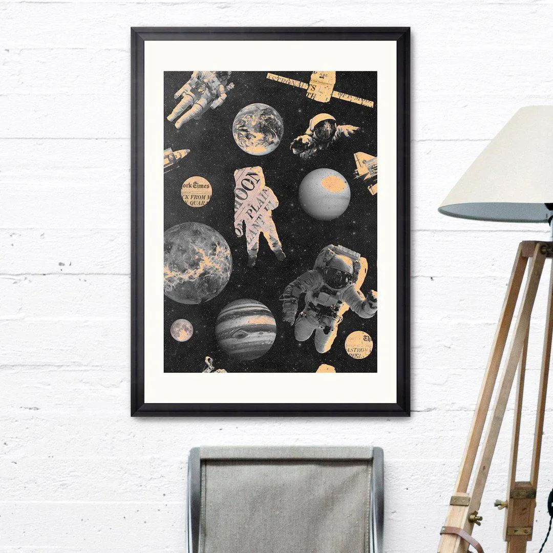 Framed Wall Art Print - Astronauts Design image