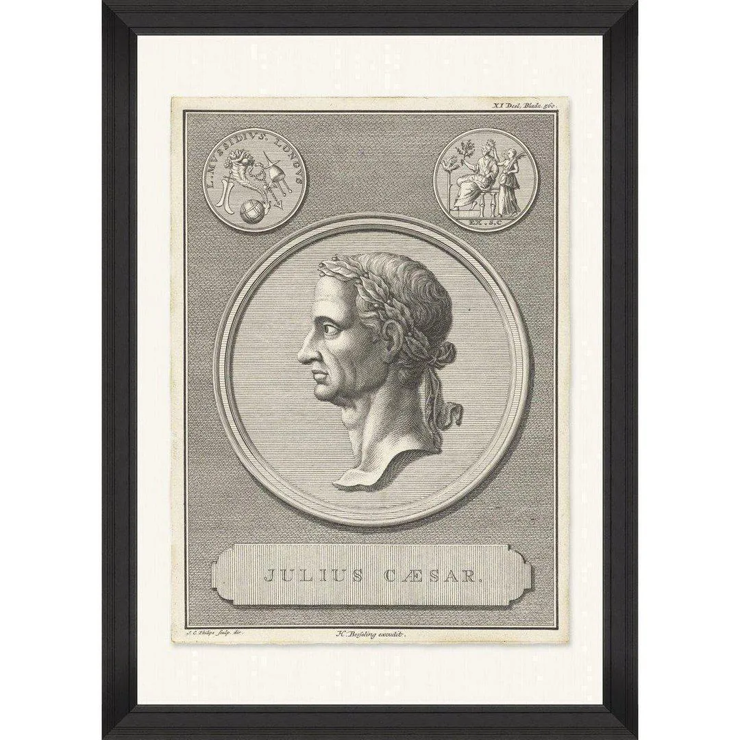 Framed Wall Art Print - Caesar Emperor Design
