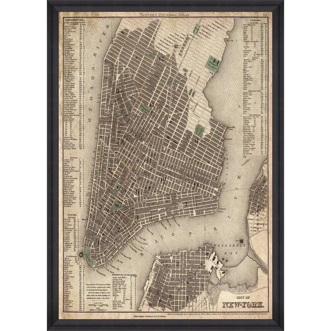 Framed Wall Art Print - City of New York