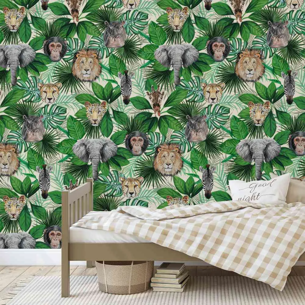 Geoffrey & Friends Wallpaper Roll - Cream image