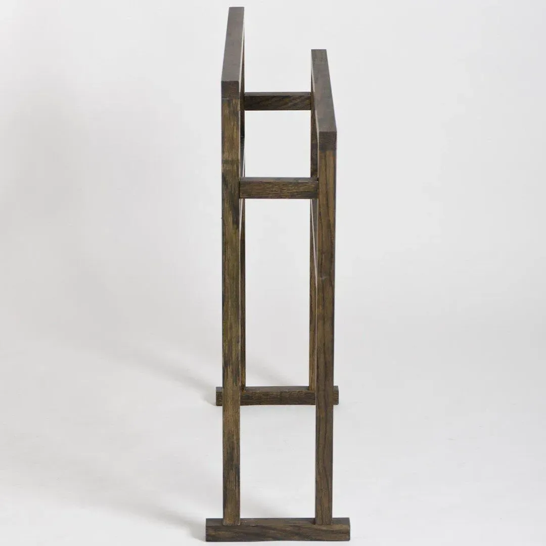 Grande Towel Rail with 4 Rails - Dark Oak