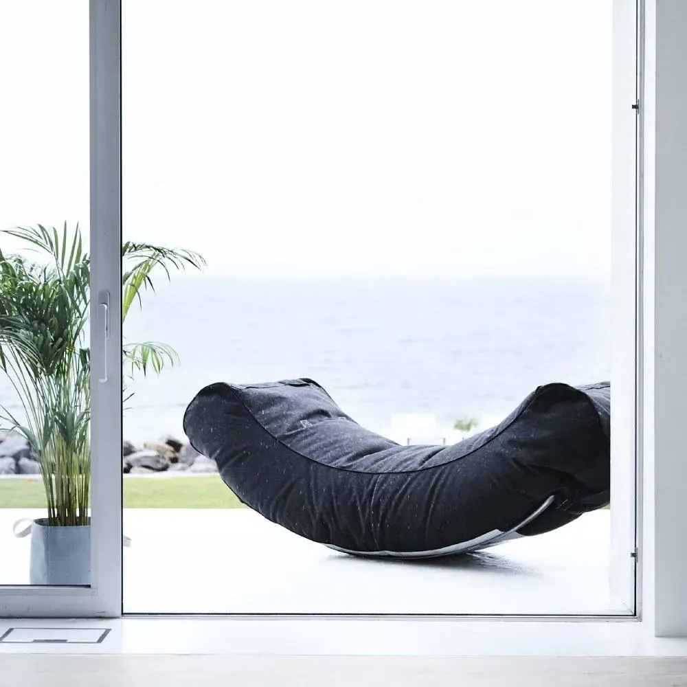 Half Moon Sunbed - Beige, Canvas