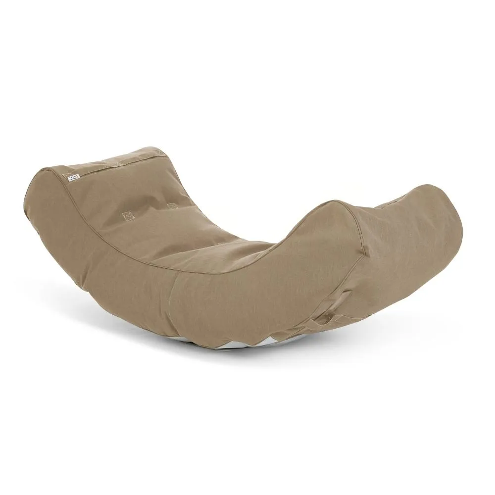 Half Moon Sunbed - Taupe, Canvas