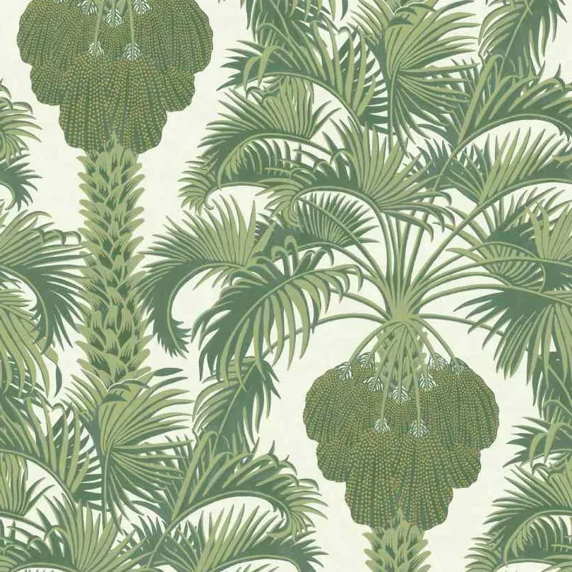 Hollywood Palm Wallpaper Roll - Leaf Green