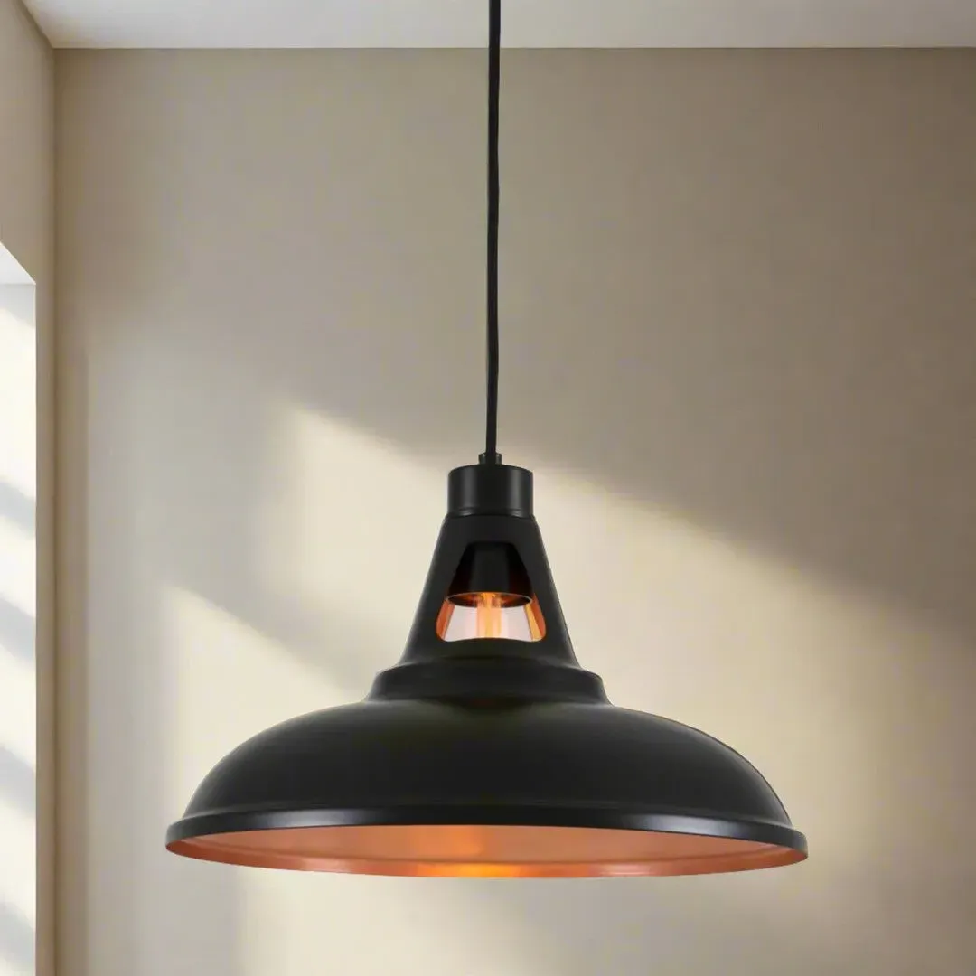 Hourglass Pendant Light - Copper, Metal image