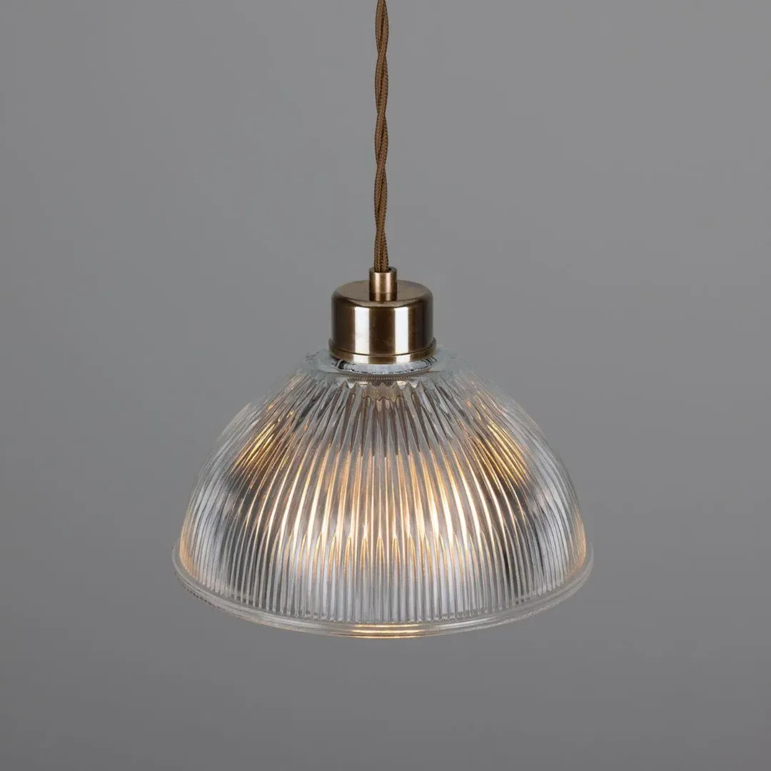 Industrial Pendant Light - Antique Brass image