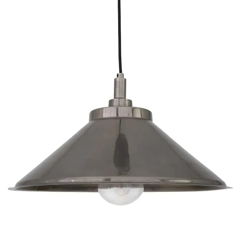 Industrial Pendant Light - Antique Silver