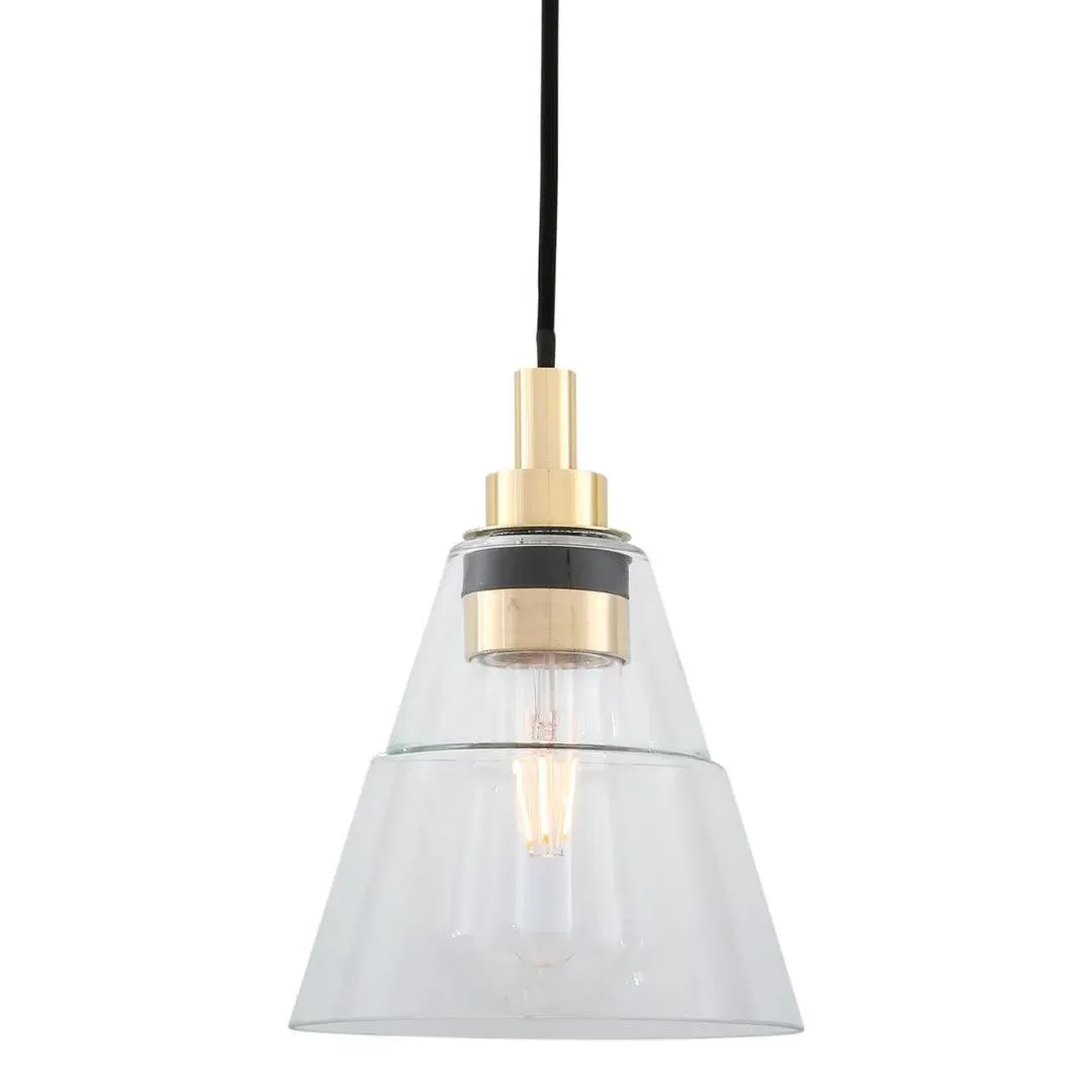 Kairi Pendant Light - Polished Brass, Glass