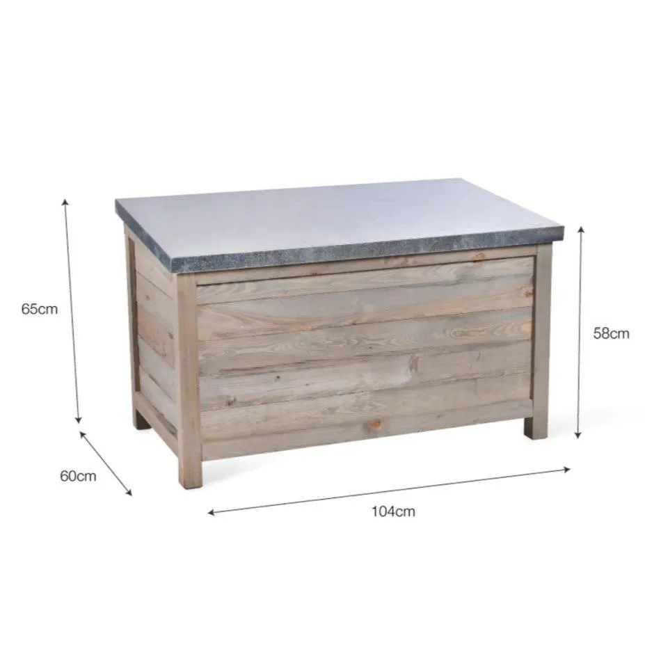 Large Outdoor Storage Box - Grey, Spruce
