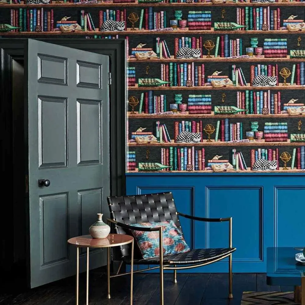 Libreria Wallpaper Roll - Multicolor, Paper image
