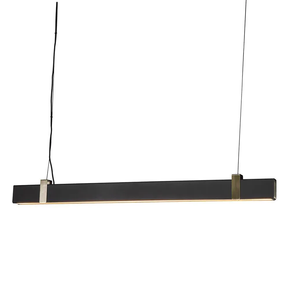 Linear Pendant Light - Black