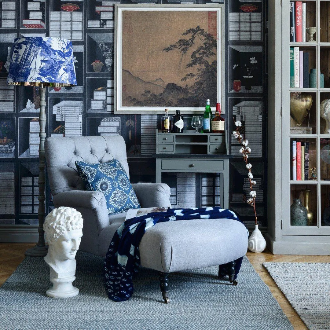 Madison Chaise Longue - Frost Grey, Linen