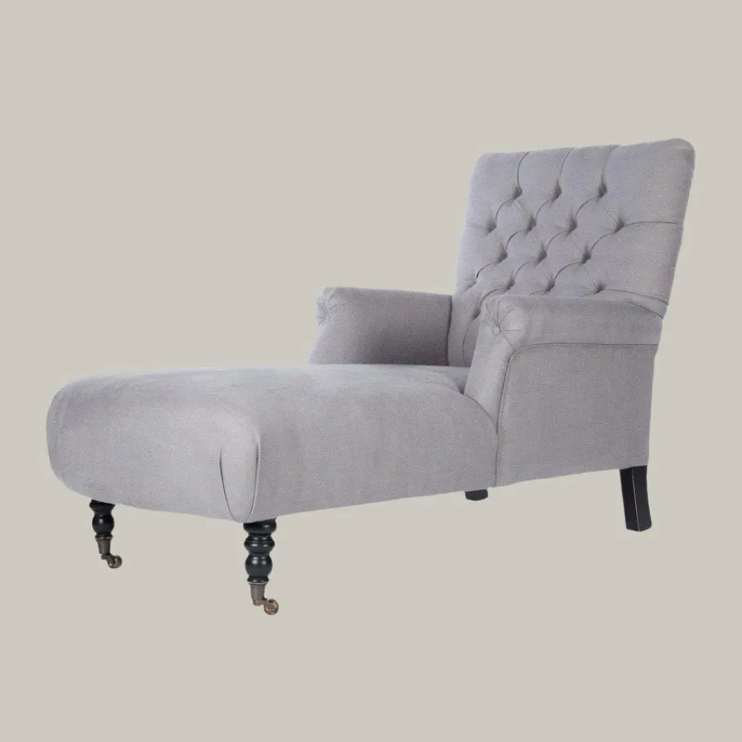 Madison Chaise Longue - Frost Grey, Linen image