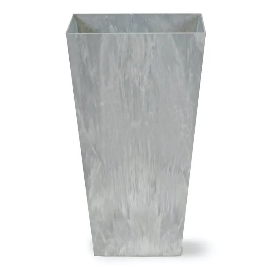 Medium Tall Planter Vase - Grey, Artstone