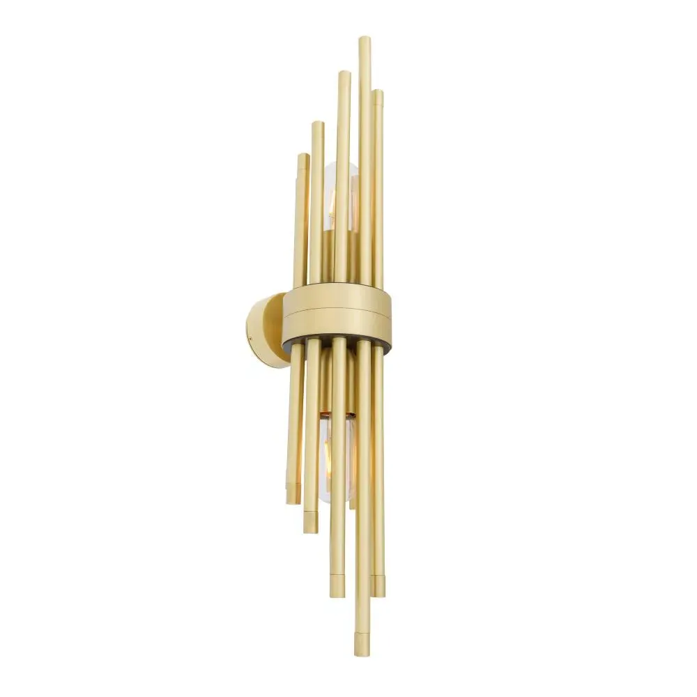 Mini Wall Light with Sleeves - Brass