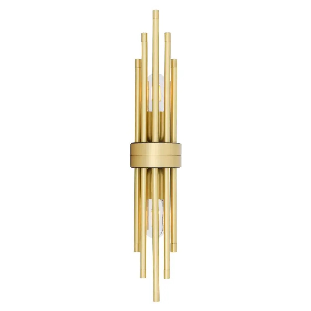 Mini Wall Light with Sleeves - Brass