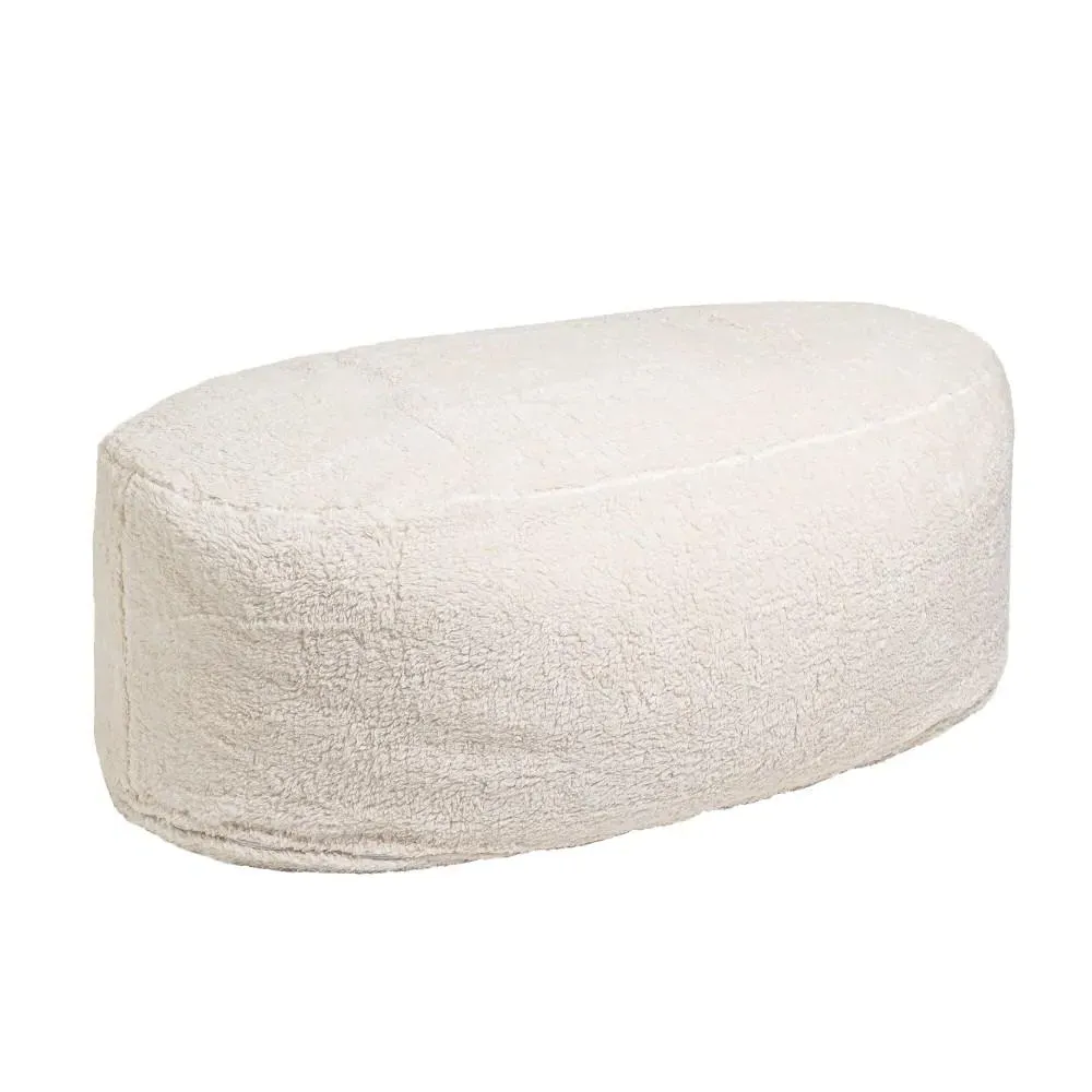 Oblong Pouf - Teddy Fabric