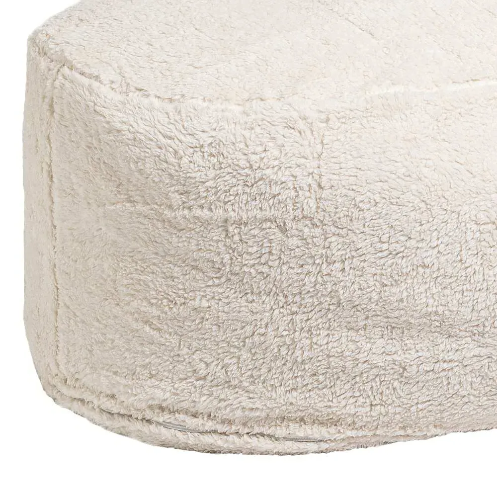 Oblong Pouf - Teddy Fabric