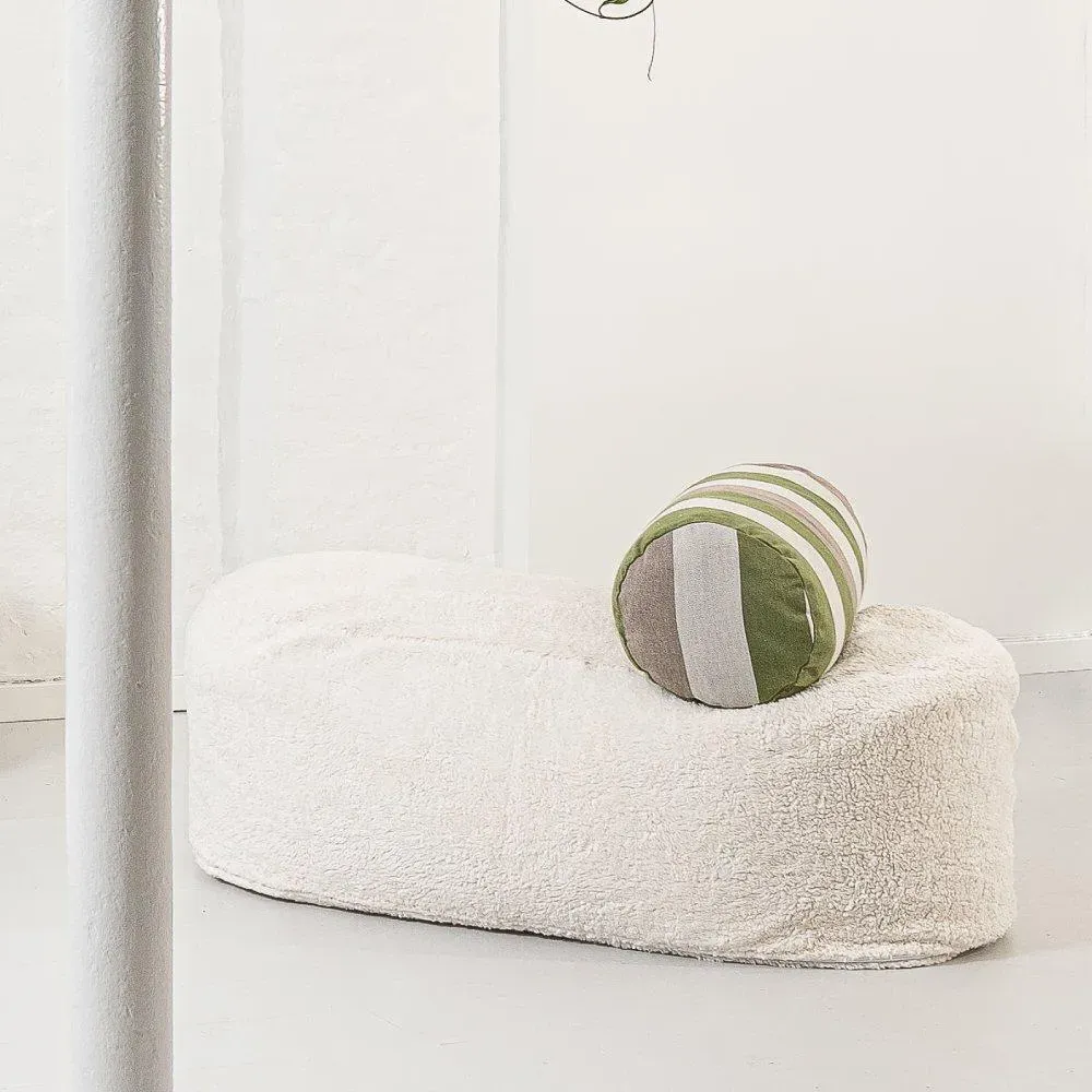 Oblong Pouf - Teddy Fabric image