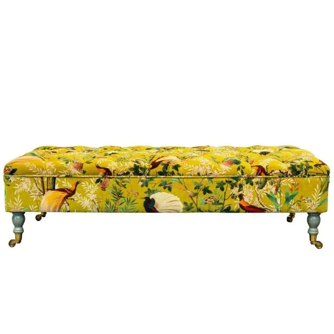 Ottoman Bench - Royal Garden, Velvet