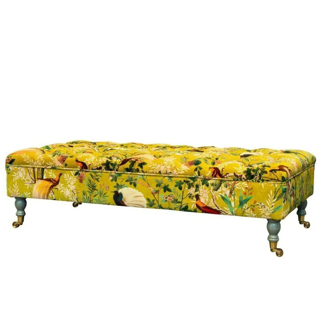 Ottoman Bench - Royal Garden, Velvet image