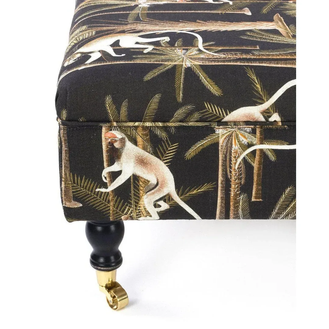 Ottoman Bench with Storage - Anthracite, Linen