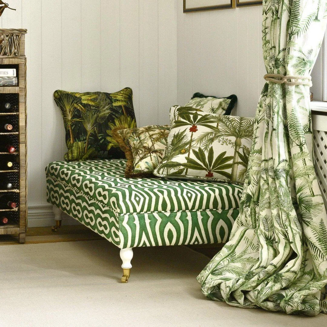 Ottoman Bench with Storage - Blue, Linen