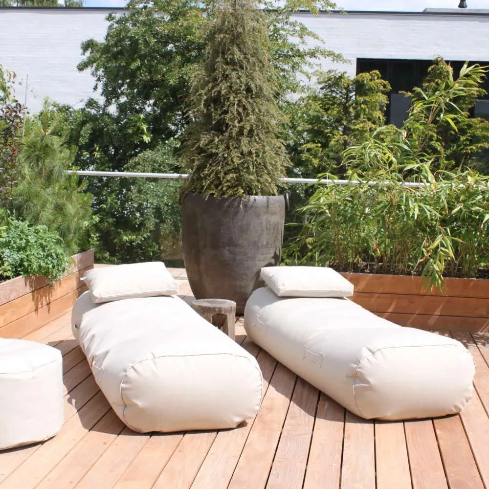 Outdoor Daybed with Weatherproof Design - Beige image