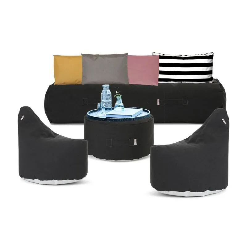Outdoor Seating Set with Daybed - Graphite