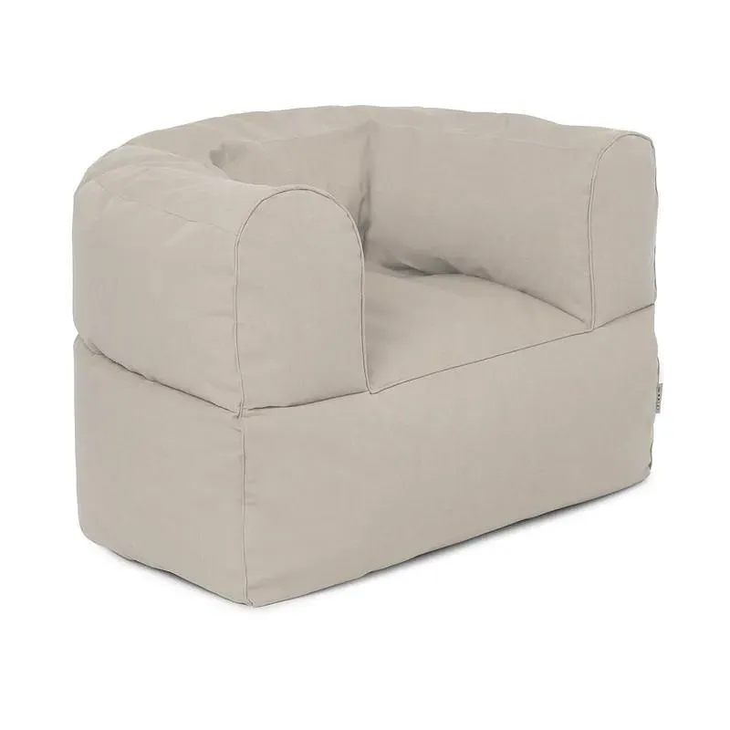 Outdoor Seating Set with Pouffe - Beige