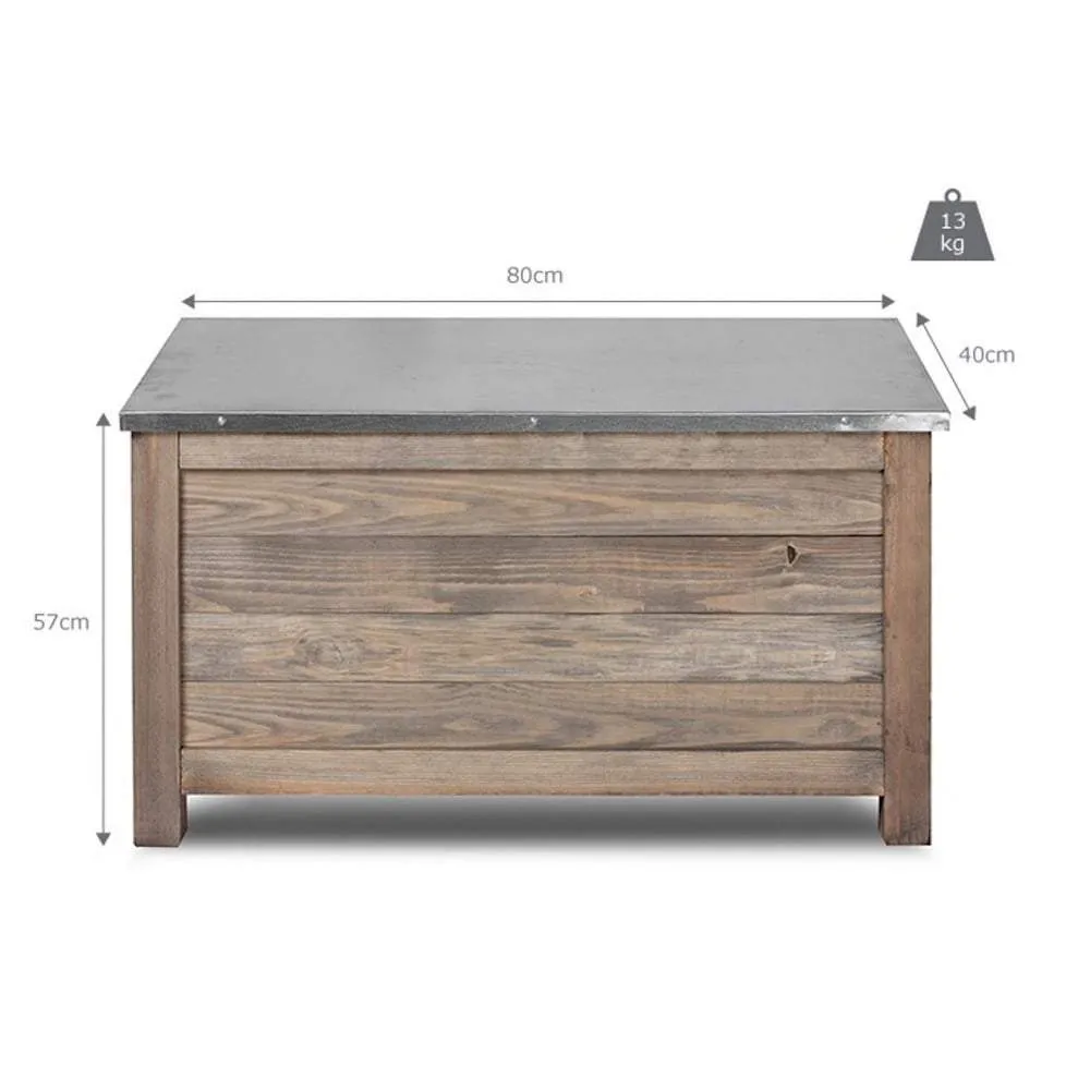 Outdoor Storage Box - Grey, Spruce